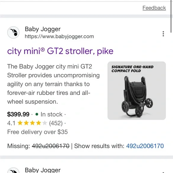 City Mini GT2 All Terrain Stroller lie flat 180• Black Gray EUC w/box - Picture 4 of 5